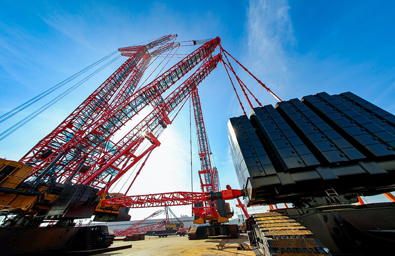 Crawler crane SCC45000A sets new world’s tonnage record